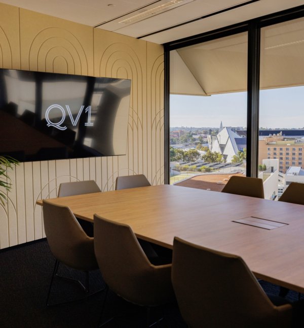 level 8 qv1 fitted office spaces boardroom
